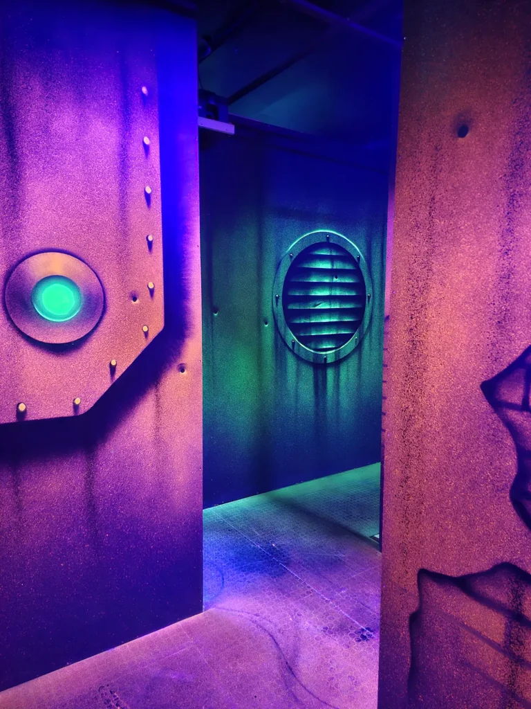 Intérieur du laser game 4 vents