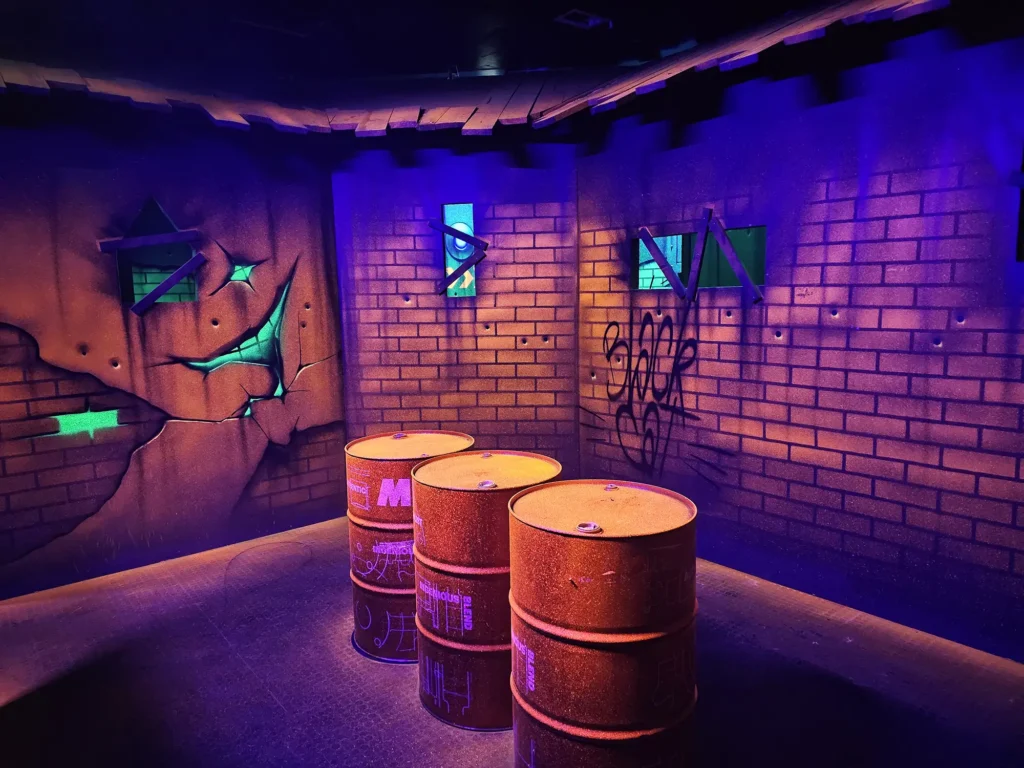 décoration du laser game 4 vents